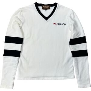 Michiko London Y2K Contrast Stripe Lightweight Sweater